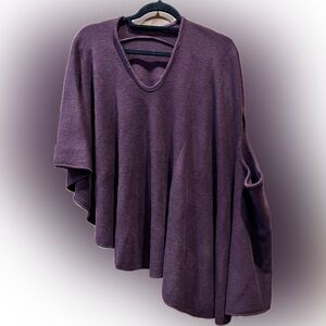 LOOK BY M MULTI-WAY SHAWL VEST IN PLUM, NWOT
